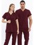 Happiness Basic - Likralı Doktor Hemşire Scrubs Tek Üst Cerrahi Forma (Unısex), Bordo 2