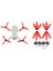 Djı Mavic Mini/mini 2 Drone Için Üç Bıçaklı Pervane Djı Mini 2 Için Bıçak Yedek Kanat Fanları, Kırmızı (Yurt Dışından) 1