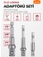 Premium 3'lü Lokma Adaptörü Seti 1/2" - 1/4" - 3/8" Boyutlarında 1