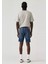 Erkek 412 Slim Denim Kot Şort - A7731-0003 4