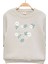 Kız Çocuk Baskı ve Nakışlı Gri Sweatshirt - Kız Çocuk Giyim 2