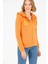 Kadın Siyah Kapüşonlu Fermuarlı Basic Sweatshirt 4