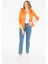 Kadın Siyah Kapüşonlu Fermuarlı Basic Sweatshirt 5
