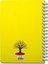 Tree Neon Sarı Kareli Defter 17X24 5