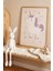 Özgür Unicorn - Doğal Ahşap Çerçeveli Çocuk Odası ve Bebek Odası Tablosu 2