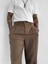 Erkek Baggy Fit Beli Lastikli Pantolon Kahverengi 5
