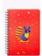 Cute Rabbit Neon Turuncu Kareli Defter 3