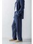 Erkek Baggy Fit Beli Lastikli Pantolon Lacivert 3