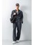 Erkek Baggy Fit Beli Lastikli Pantolon Siyah 3