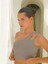 Asana Omuz Detay Spor Gri Crop 2