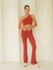 Asana Omuz Detay Spor Bordo Crop 3