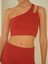 Asana Omuz Detay Spor Bordo Crop 5