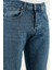 Streç Pamuklu Slim Fit Normal Bel Dar Paça Jeans Erkek Kot Pantolon 1115S60NAPOLI 4
