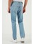 Streç Pamuklu Regular Fit Normal Bel Boru Paça Jeans Erkek Kot Pantolon 2201S512PARMA 5