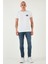 Streç Pamuklu Slim Fit Normal Bel Dar Paça Jeans Erkek Kot Pantolon 1124S62NAPOLI 1