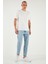 Streç Pamuklu Slim Fit Normal Bel Boru Paça Jeans Erkek Kot Pantolon 5900S601MILANO 1