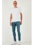 Streç Pamuklu Slim Fit Normal Bel Dar Paça Jeans Erkek Kot Pantolon 1124S52NAPOLI 1