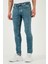 Streç Pamuklu Slim Fit Normal Bel Dar Paça Jeans Erkek Kot Pantolon 1124S52NAPOLI 3