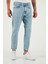 Streç Pamuklu Slim Fit Normal Bel Boru Paça Jeans Erkek Kot Pantolon 5900S601MILANO 2