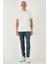 Streç Pamuklu Slim Fit Normal Bel Dar Paça Jeans Erkek Kot Pantolon 1124S73NAPOLI 1