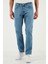 Streç Pamuklu Regular Fit Normal Bel Boru Paça Jeans Erkek Kot Pantolon 2201S511PARMA 2