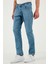 Streç Pamuklu Regular Fit Normal Bel Boru Paça Jeans Erkek Kot Pantolon 2201S511PARMA 3