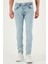 Streç Pamuklu Slim Fit Normal Bel Dar Paça Jeans Erkek Kot Pantolon 1115S601NAPOLI 3