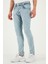 Streç Pamuklu Slim Fit Normal Bel Dar Paça Jeans Erkek Kot Pantolon 1115S601NAPOLI 4
