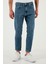 Streç Pamuklu Slim Fit Normal Bel Boru Paça Jeans Erkek Kot Pantolon 5900S60MILANO 3