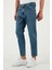 Streç Pamuklu Slim Fit Normal Bel Boru Paça Jeans Erkek Kot Pantolon 5900S60MILANO 4