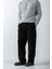 Erkek Baggy Fit Kadife Pantolon Siyah 1