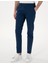 Erkek İndigo Slim Fit Beli Lastikli Kanvas Pantolon 50308111-VR028 2
