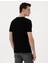 Erkek Siyah Slim Fit Bisiklet Yaka Triko Tişört 50306131-VR046 5
