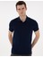 Erkek Lacivert Slim Fit Polo Yaka Tişört 50310233-VR033 3