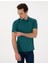 Erkek Zümrüt Slim Fit Kıvrılmaz Polo Yaka Basic Tişört 50302561-VR055 3