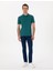 Erkek Zümrüt Slim Fit Kıvrılmaz Polo Yaka Basic Tişört 50302561-VR055 4