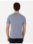 Erkek Mavi Slim Fit Merserize Basic Tişört 50302560-VR036 5