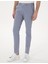 Erkek Açık Mavi Slim Fit Beli Lastikli Kanvas Pantolon 50308080-VR003 2