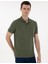 Erkek Haki Regular Fit %100 Pamuk Polo Yaka Basic Tişört 50306449-VR027 3