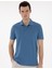 Erkek Koyu Mavi Regular Fit %100 Pamuk Polo Yaka Basic Tişört 50306449-VR032 3