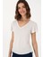 Kadın Krem Tişört 50300758-VR071 3