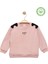 Kız Çocuk %100 Pamuk Pembe Sweatshirt Fiyonk Detaylı - Şık ve Rahat Kız Çocuk Giyim 1