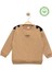 Kız Çocuk %100 Pamuk Fiyonk Detaylı Bej Sweatshirt - Şık ve Rahat Tasarım 1