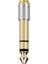 2 Adet 6.35MM - 3.5mm Dönüştürücüler 1/4 Inç Erkek 1/8 Inç Dişi 6.35 - 3.5 Jak Kulaklık Ses Adaptörü Bağlantı Fişi (Yurt Dışından) 3