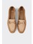Naturel Deri Kadın Loafer 4