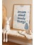Lovely Things Yazılı Yağmur Temalı - Doğal Ahşap Çerçeveli Çocuk Odası ve Bebek Odası Tablosu 1