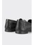 Siyah Deri Kadın Loafer 5