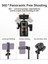 Vrıg Tp-06 Tripod Stand Selfie Çubuğu Alüminyum Alaşımlı 1/4 Inç Vida Soğuk Ayakkabı Montajı 360° Dönebilen Selfie Çubuğu (Yurt Dışından) 4