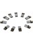 10 Adet Mini USB 5 Pin Erkek Fiş Dıy Smt Konektörü Gümüş Ton Koyu Gri (Yurt Dışından) 1