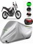 Honda NX500 Arka Çanta Uyumlu Motosiklet Brandası Premium (Kilit Uyumlu)-Gri 1